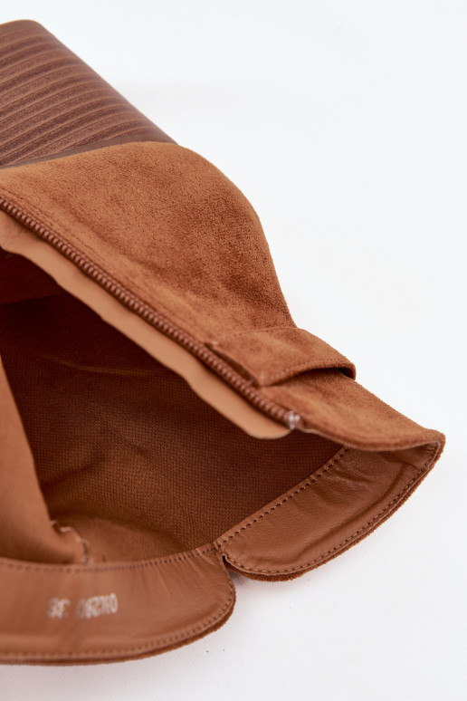 Botas de mujer con flecos color marrón Rosabella