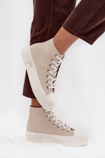 Zapatillas de ocio con plataforma LEE 50253002.35E ISLA INOMEN MID color arena