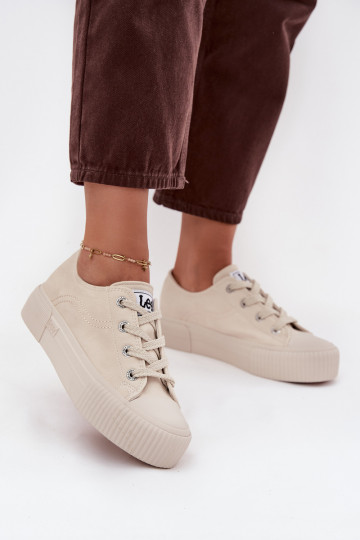 Zapatillas de ocio con plataforma LEE ISLA C INOMEN LOIN 50253001.35E color arena