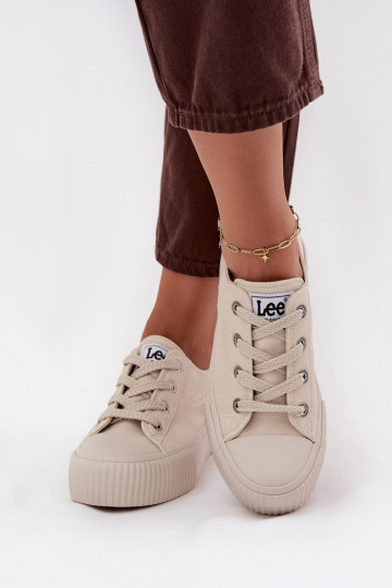 Zapatillas de ocio con plataforma LEE ISLA C INOMEN LOIN 50253001.35E color arena 2
