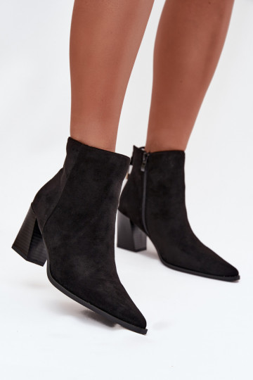 Botas de mujer con detalles elegantes de color negro Halisse 2