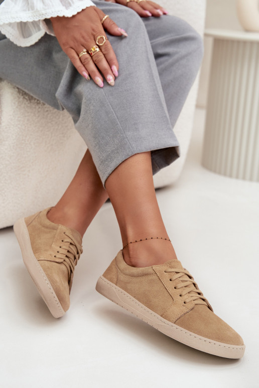 zapatos casuales Typu BarefootActivadoturalnego de gamuzau Zazoo 314 beige