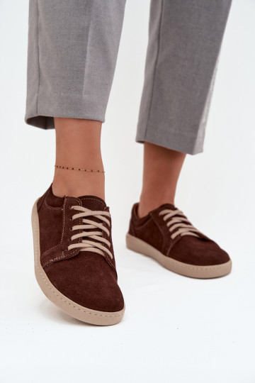 zapatos casuales Typu BarefootActivadoturalnego de gamuzau Zazoo 314 CzekoladoAe 2
