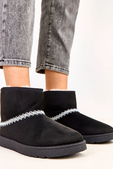 Botas bajas negras de nieve de ante sintético, Karolla 2