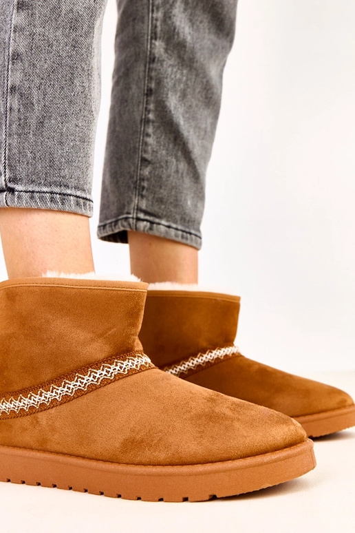 Botas bajas de nieve color caramelo... Botas bajas de nieve color caramelo...