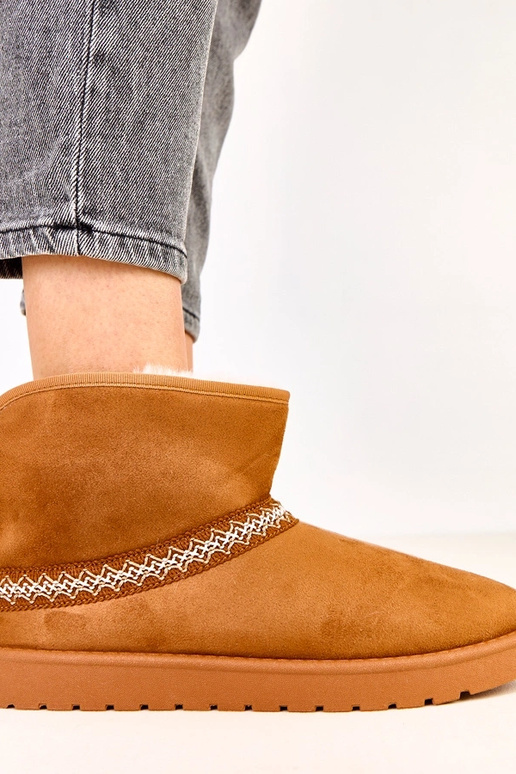 Botas bajas de nieve color caramelo... Botas bajas de nieve color caramelo...