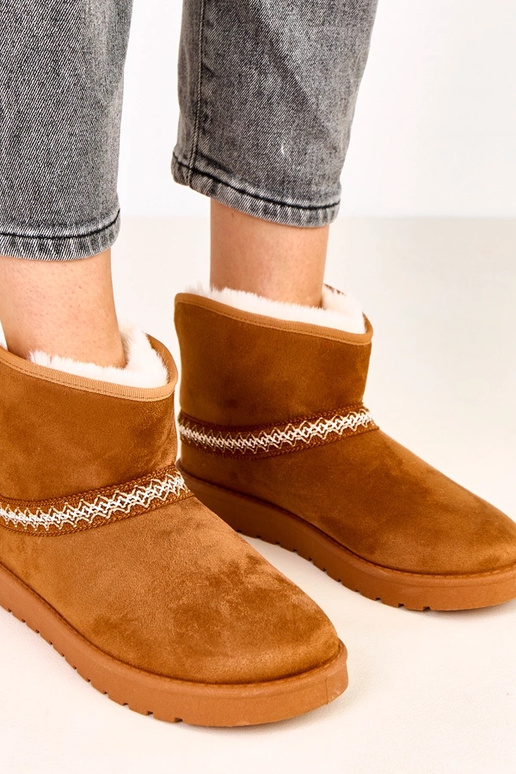 Botas bajas de nieve color caramelo... Botas bajas de nieve color caramelo...