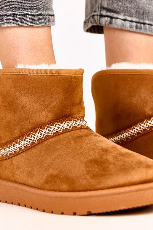 Botas bajas de nieve color caramelo... Botas bajas de nieve color caramelo...
