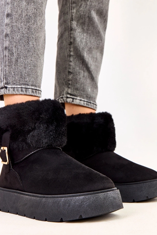 Botas de nieve negras con plataforma... Botas de nieve negras con plataforma...