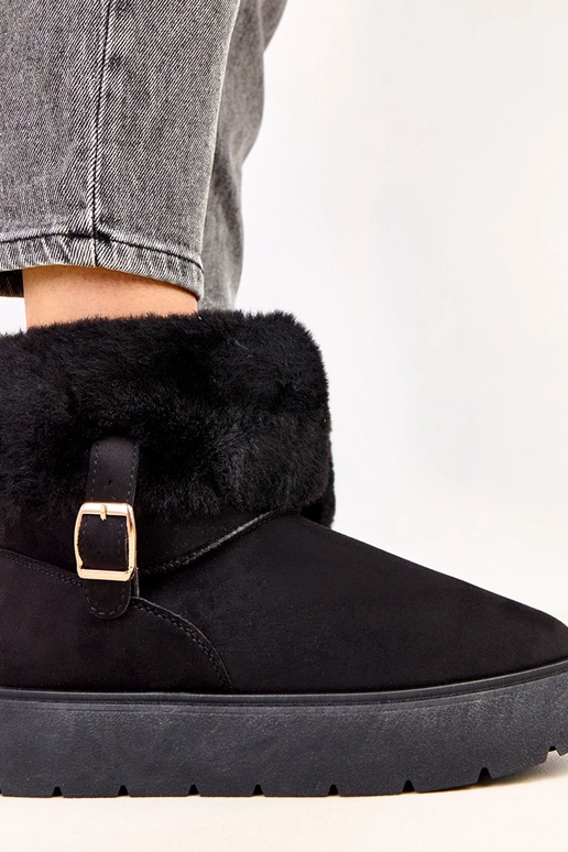 Botas de nieve negras con plataforma... Botas de nieve negras con plataforma...