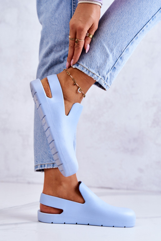 Zapatillas de goma color azul Meriko