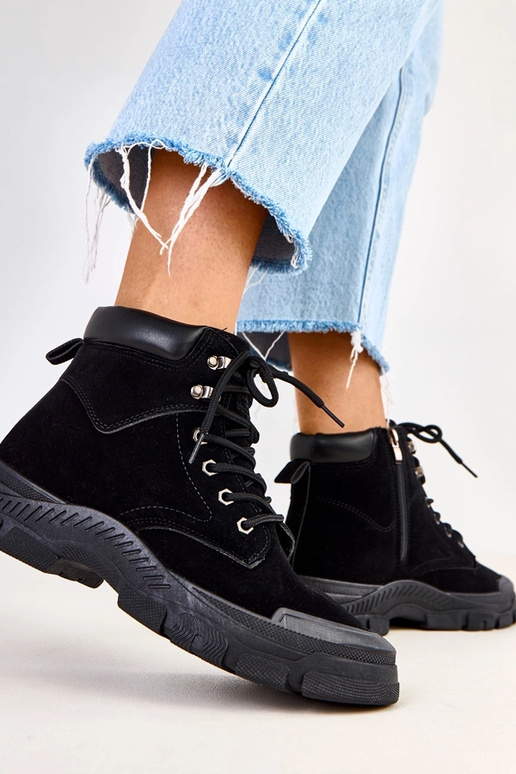 Botines de ante negro Eliada