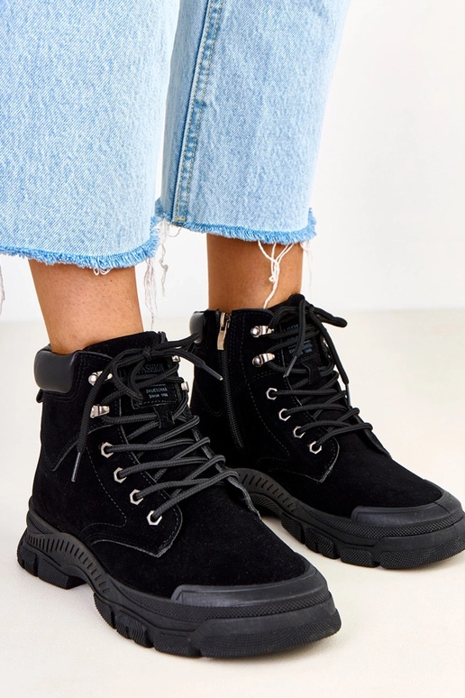 Botines de ante negro Eliada