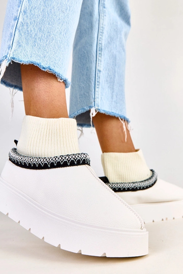 Botas de nieve blancas con...