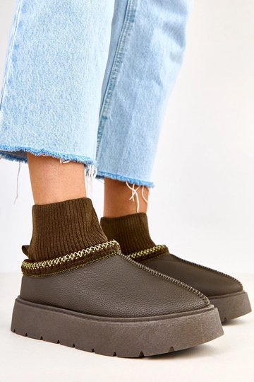 Botas de nieve verdes con...