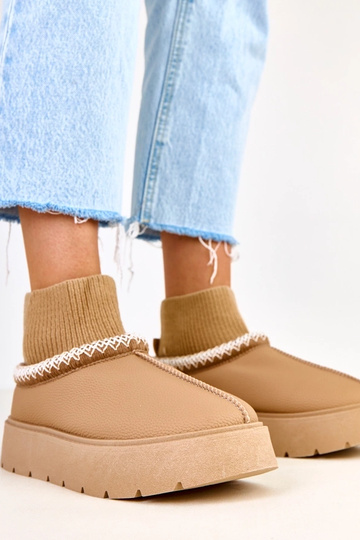 Botas de nieve marrones con...