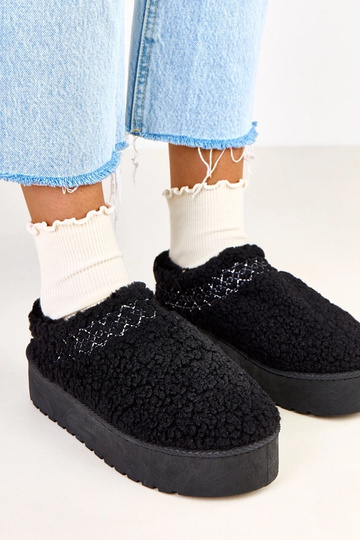 Botas de nieve negras bajas con plataforma Royana 2