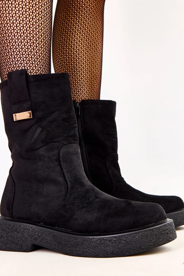 Botines de ante sintético...