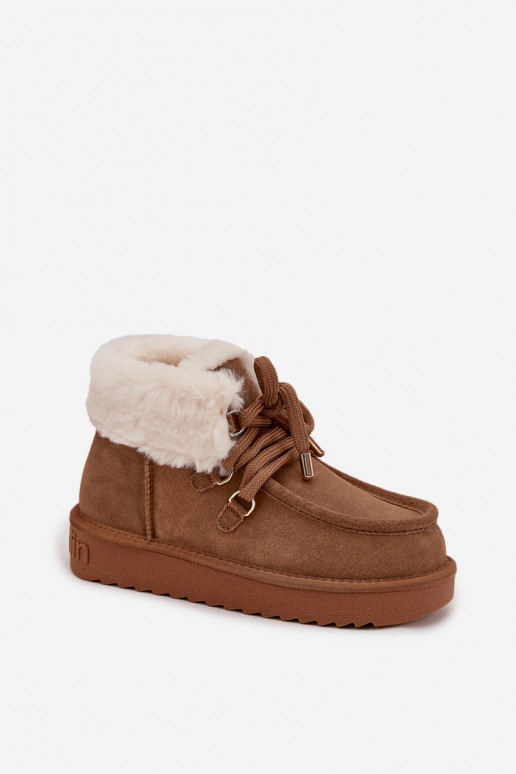 Botas de nieve FemeninoActivadoturalnego de gamuzau D.Franklin DFSH375006 color marrón