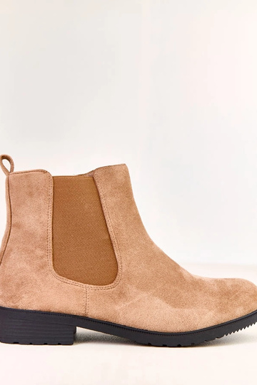 Botines planos marrones con... 2