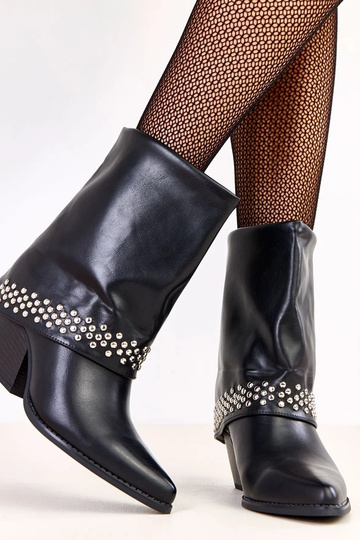 Botas de cowboy negras con caña doblada Memoris 2