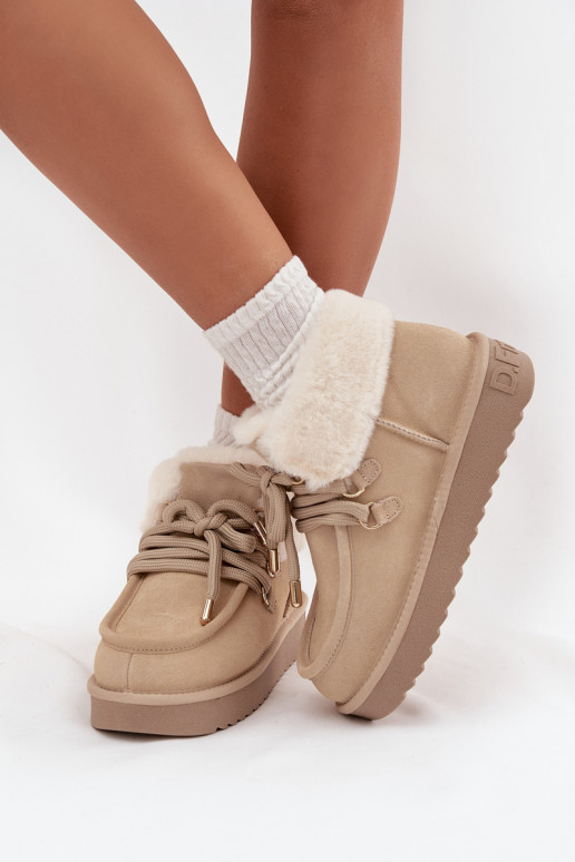 Botas de nieve FemeninoActivadoturalnego de gamuzau D.Franklin DFSH375006 color marfil Botas de nieve FemeninoActivadoturalnego de gamuzau D.Franklin DFSH375006 color marfil