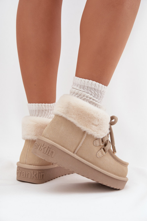 Botas de nieve FemeninoActivadoturalnego de gamuzau D.Franklin DFSH375006 color marfil Botas de nieve FemeninoActivadoturalnego de gamuzau D.Franklin DFSH375006 color marfil