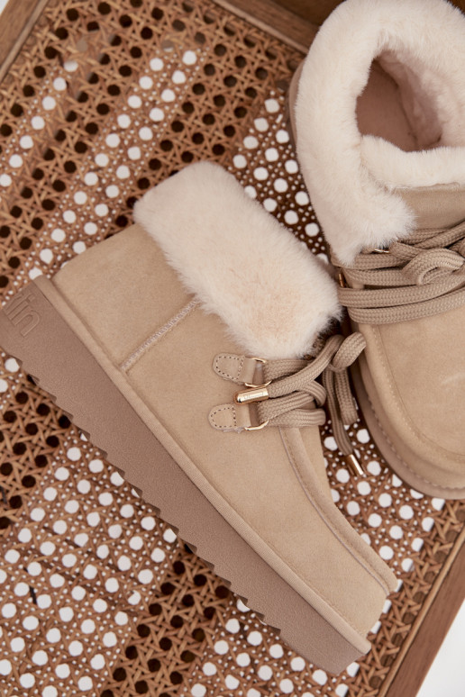 Botas de nieve FemeninoActivadoturalnego de gamuzau D.Franklin DFSH375006 color marfil Botas de nieve FemeninoActivadoturalnego de gamuzau D.Franklin DFSH375006 color marfil