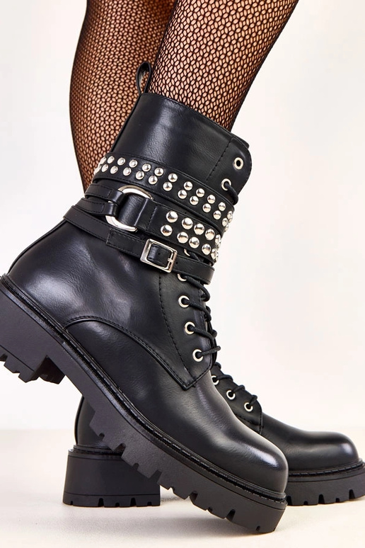 Botas de senderismo negras para mujer... Botas de senderismo negras para mujer...