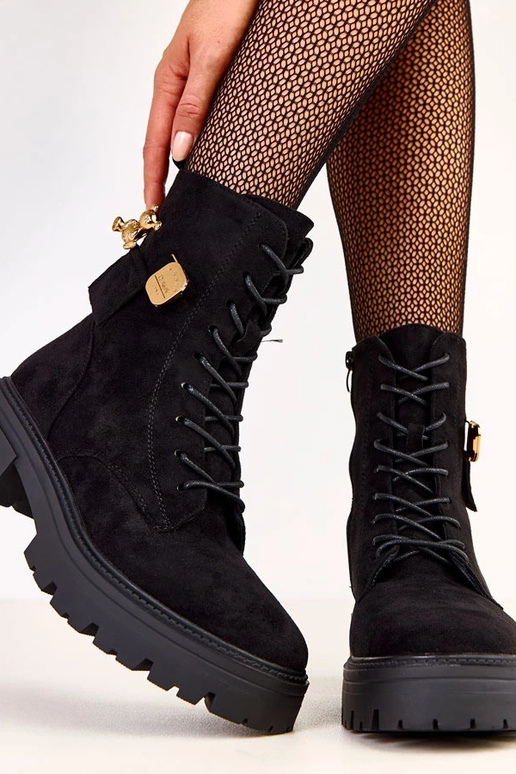 Botas de senderismo negras para mujer... Botas de senderismo negras para mujer...