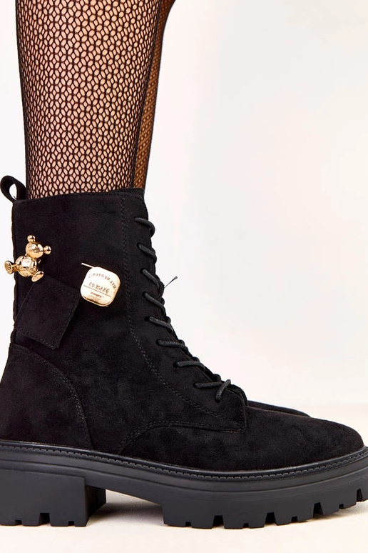 Botas de senderismo negras para mujer... Botas de senderismo negras para mujer...