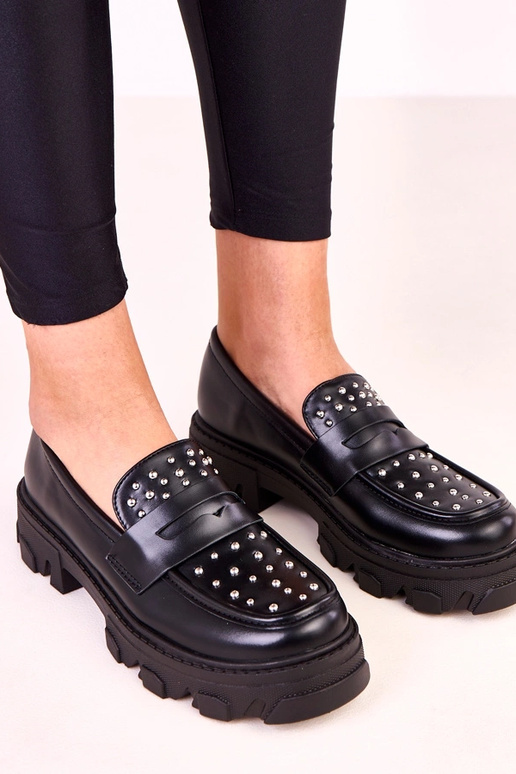 Mocasines negros para mujer con...