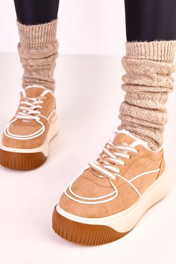 Zapatillas deportivas marrones térmicas en plataforma Vargas 2