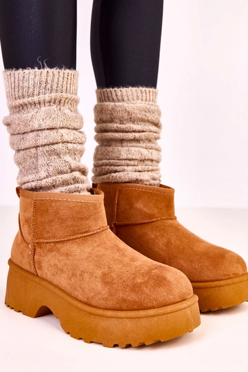 Botas de nieve bajas marrones de ante sintético Joshua