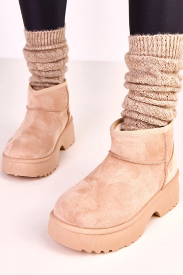 Botas de nieve de gamuza Joshua en color beige 2