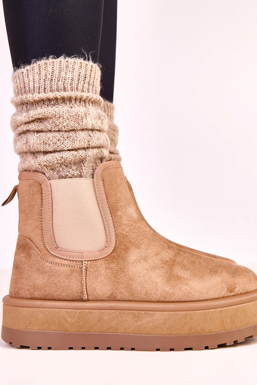 Botas de nieve bajas con costura... Botas de nieve bajas con costura...