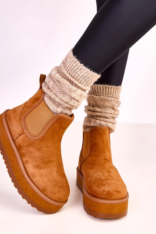 Botas de nieve bajas con costura... Botas de nieve bajas con costura...