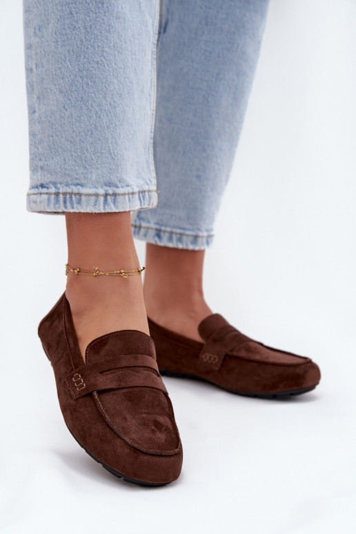 Mocasines planos para mujer color marrón oscuro "Soreline" Mocasines planos para mujer color marrón oscuro "Soreline"