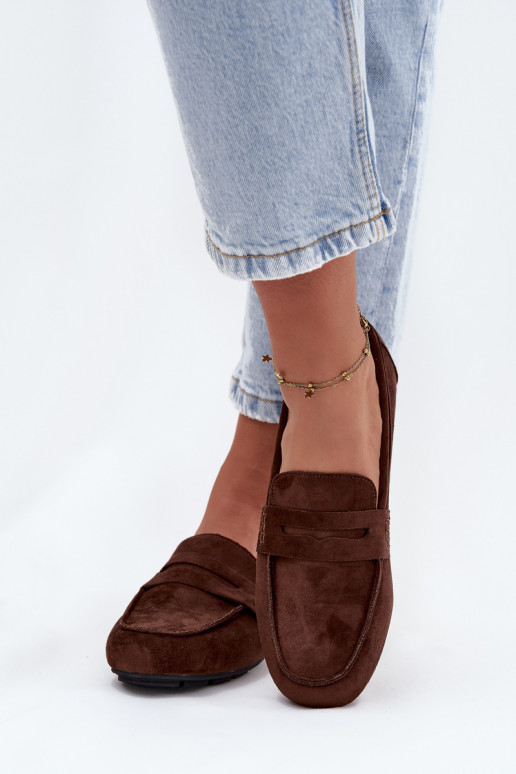 Mocasines planos para mujer color marrón oscuro "Soreline" Mocasines planos para mujer color marrón oscuro "Soreline"