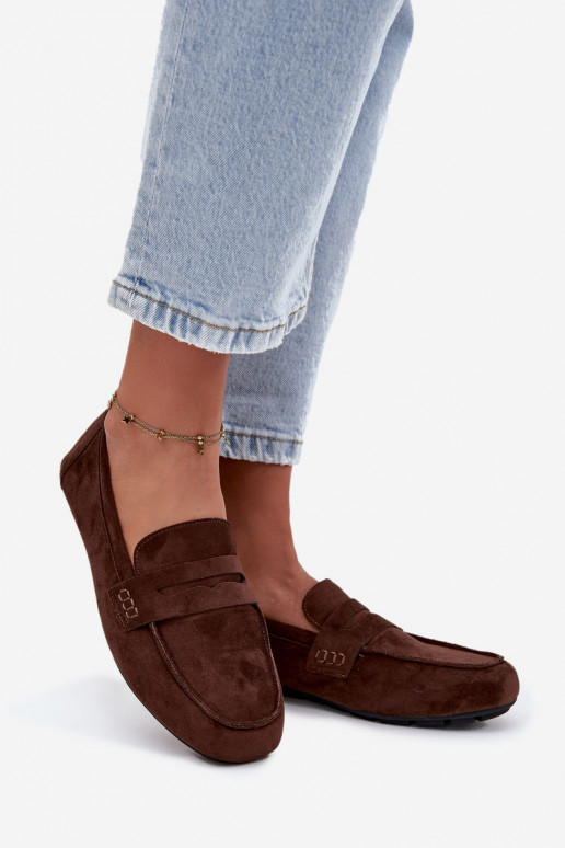 Mocasines planos para mujer color marrón oscuro "Soreline" Mocasines planos para mujer color marrón oscuro "Soreline"
