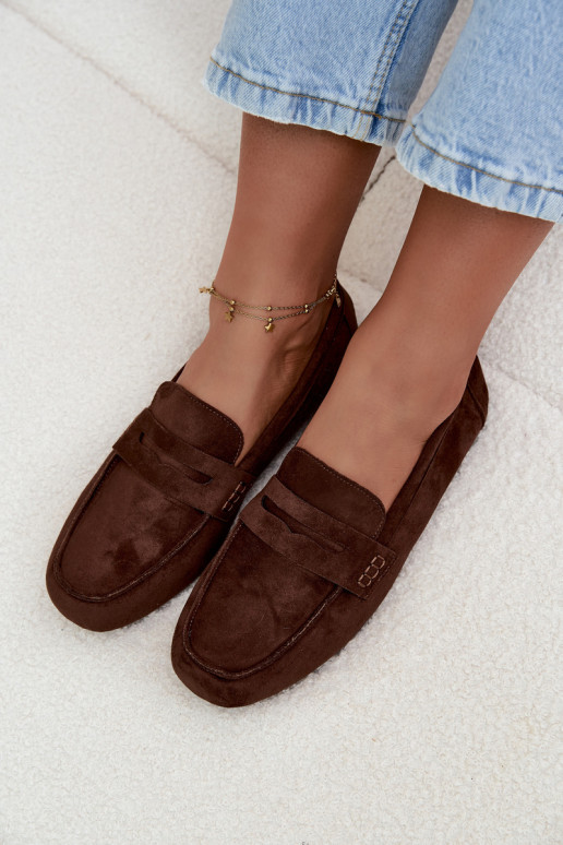 Mocasines planos para mujer color marrón oscuro "Soreline" Mocasines planos para mujer color marrón oscuro "Soreline"