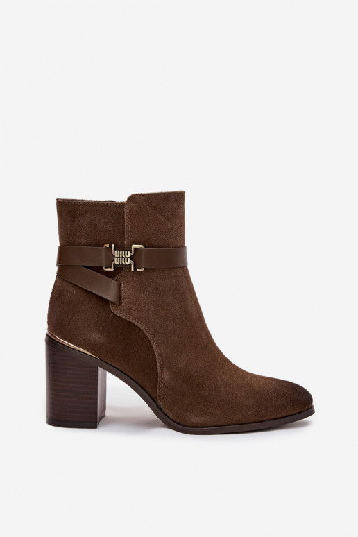 Botas de mujerActivadoturalnego de gamuzau con tacones calentamiento Sergio Leone BT25384-S de color caqui Botas de mujerActivadoturalnego de gamuzau con tacones calentamiento Sergio Leone BT25384-S de color caqui