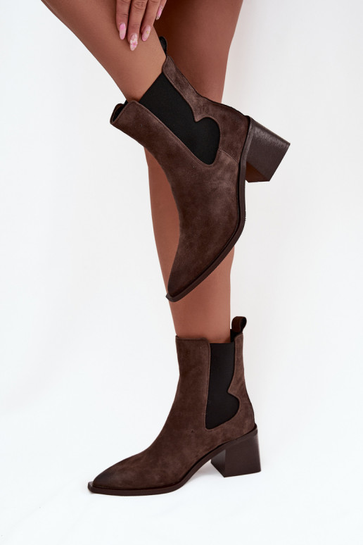 Piel de gamuza Botas con calefacción interior. Artiker 57C0047 color marrón Piel de gamuza Botas con calefacción interior. Artiker 57C0047 color marrón