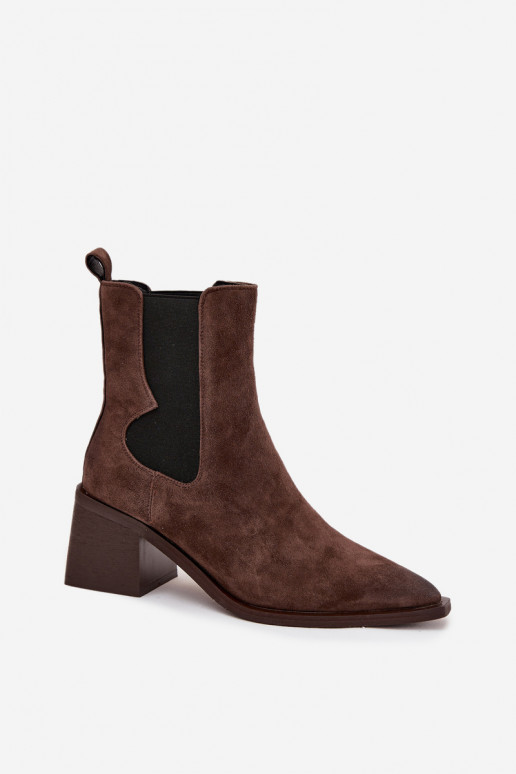 Piel de gamuza Botas con calefacción interior. Artiker 57C0047 color marrón Piel de gamuza Botas con calefacción interior. Artiker 57C0047 color marrón