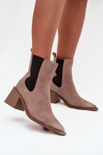 Piel de gamuza Botas con calefacción interior. Artiker 57C0045 beige 2