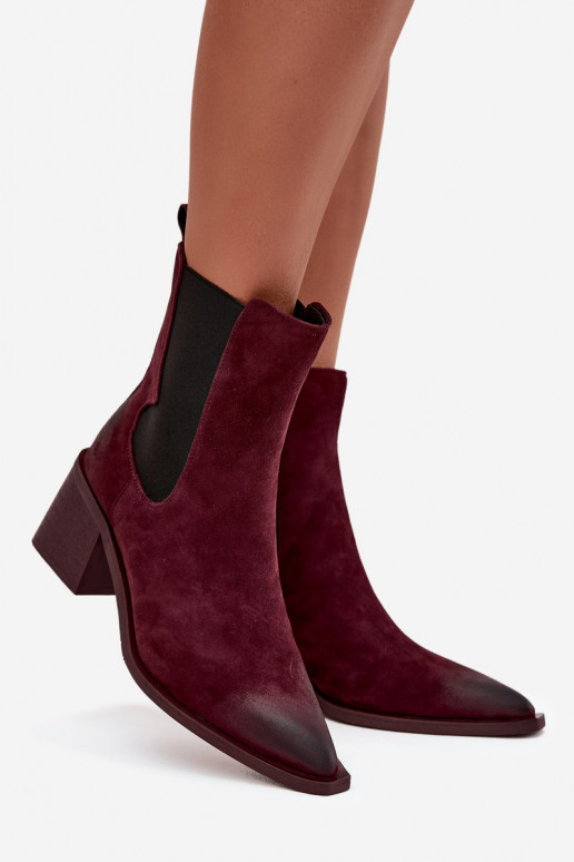 Piel de gamuza Botas con calefacción interior. Artiker 57C0048 borgoña Piel de gamuza Botas con calefacción interior. Artiker 57C0048 borgoña
