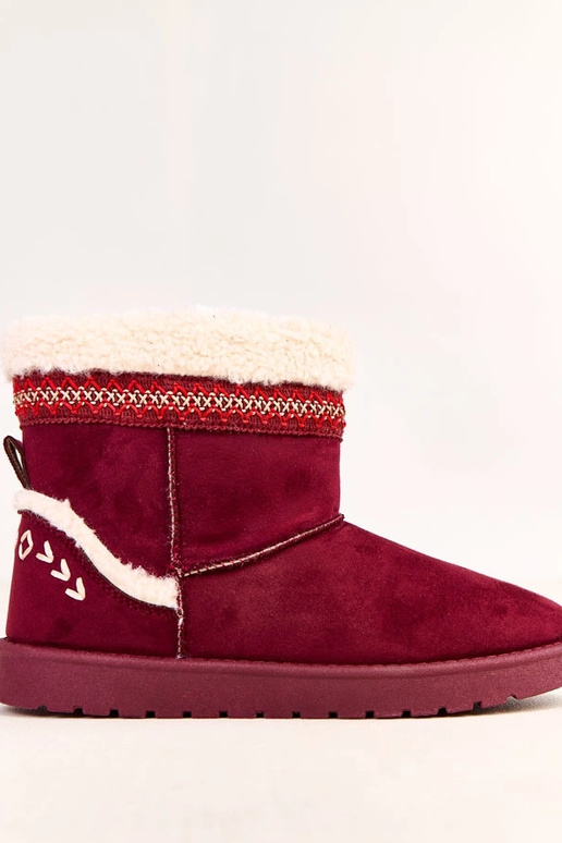 Botas de nieve bajas con bordado... Botas de nieve bajas con bordado...