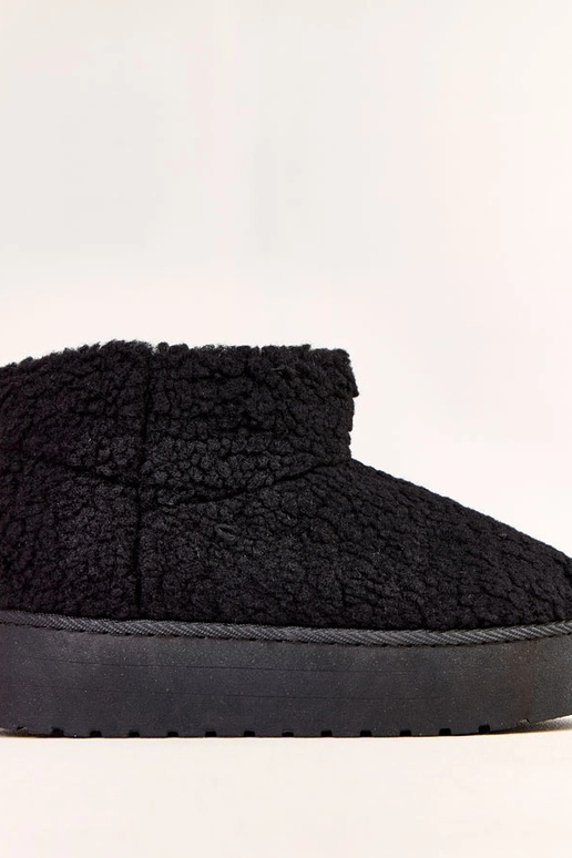 Botas de nieve con caña de piel de... Botas de nieve con caña de piel de...