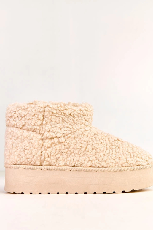 Botas de nieve con caña de piel de... Botas de nieve con caña de piel de...