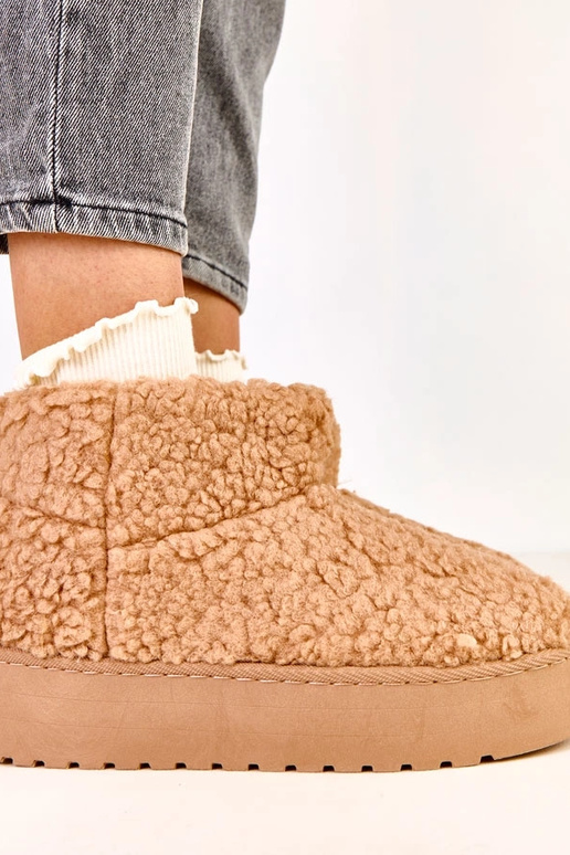 Botas de nieve con caña de piel de... Botas de nieve con caña de piel de...